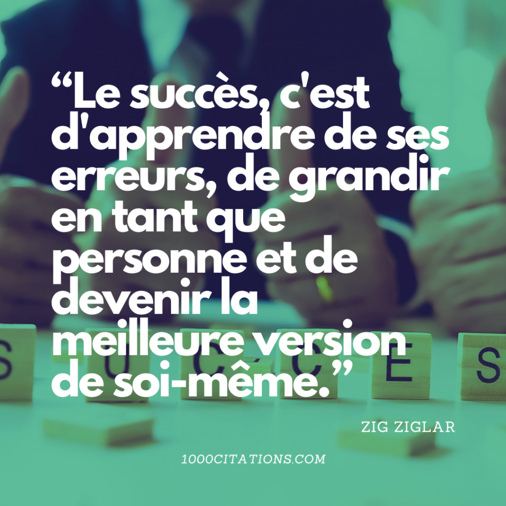 Citation Citations Succès