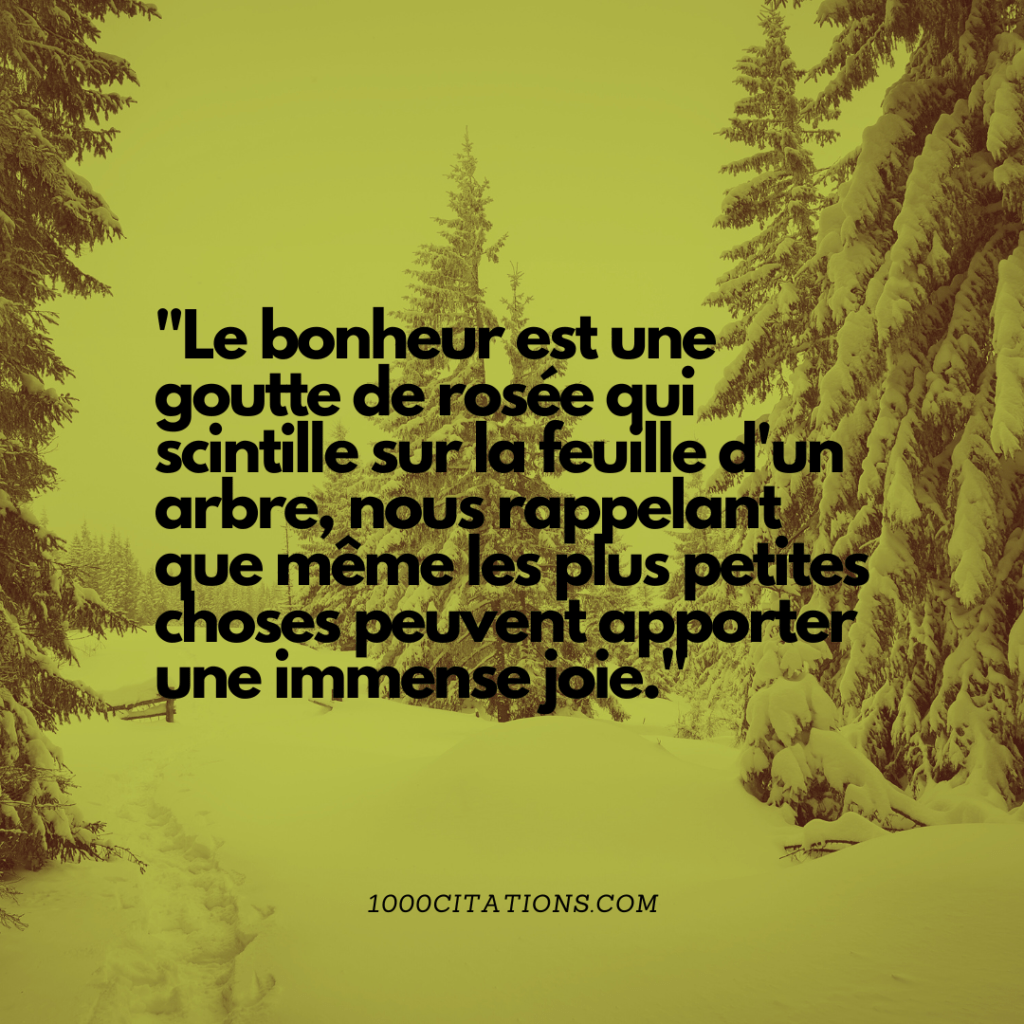 Citation Citations Bonheur