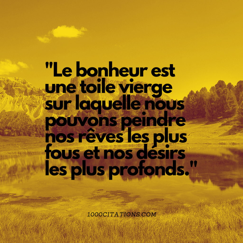 Citation Citations Bonheur