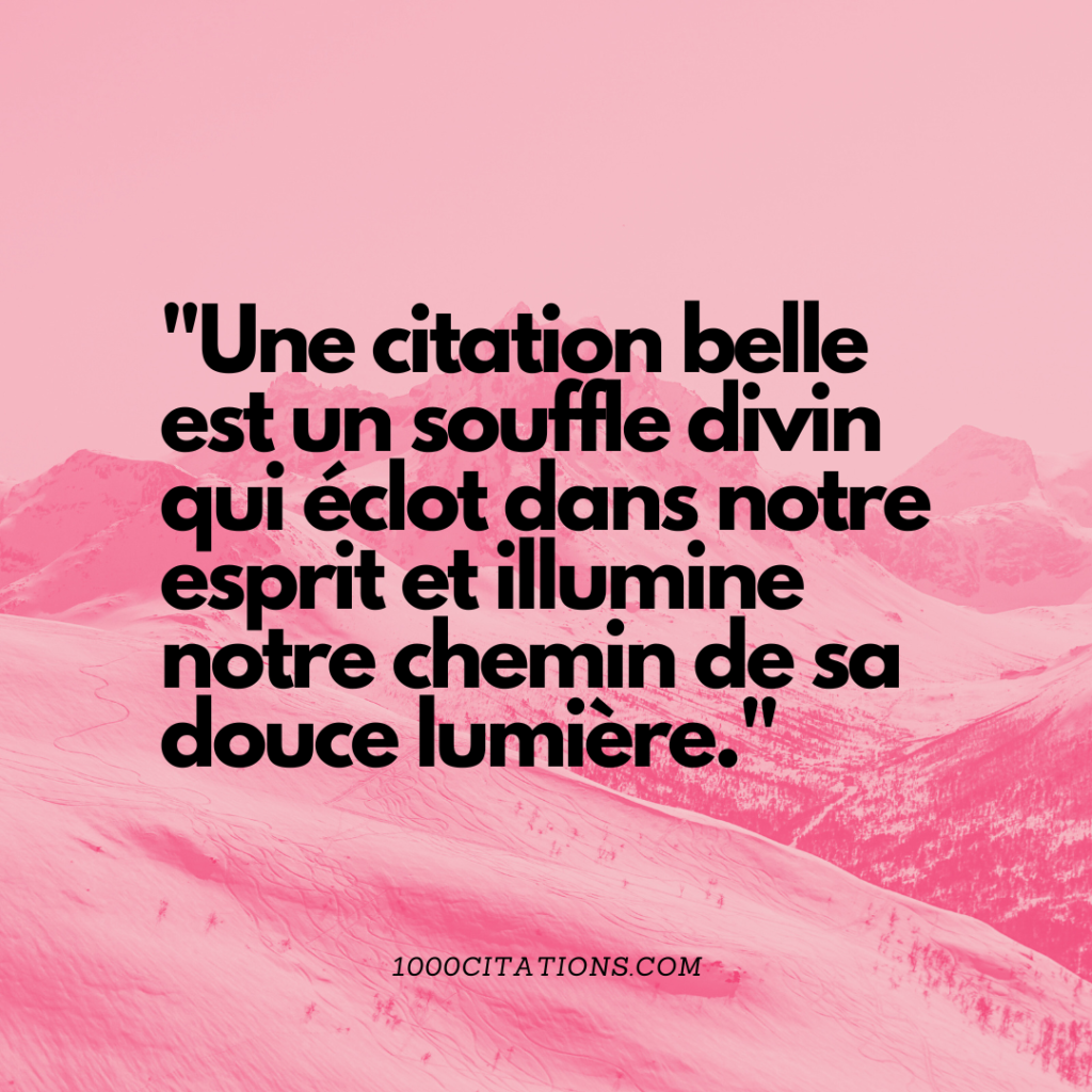 Citation Citations Inspirantes